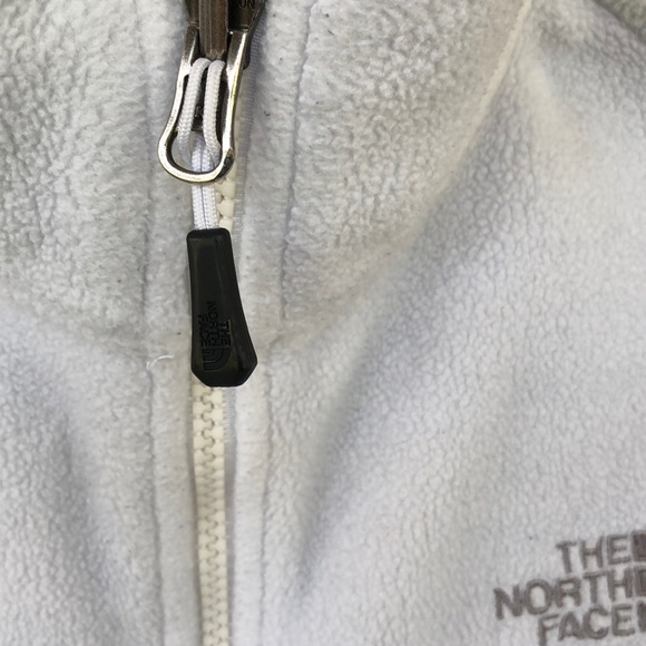 The North Face jacket. Gray and white. - Picture 4 of 6